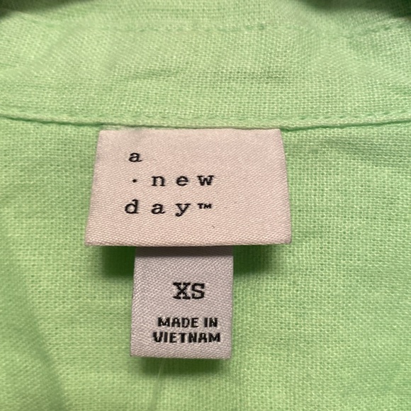 A New Day Lime Green Button Down Shirt… - Picture 4 of 6